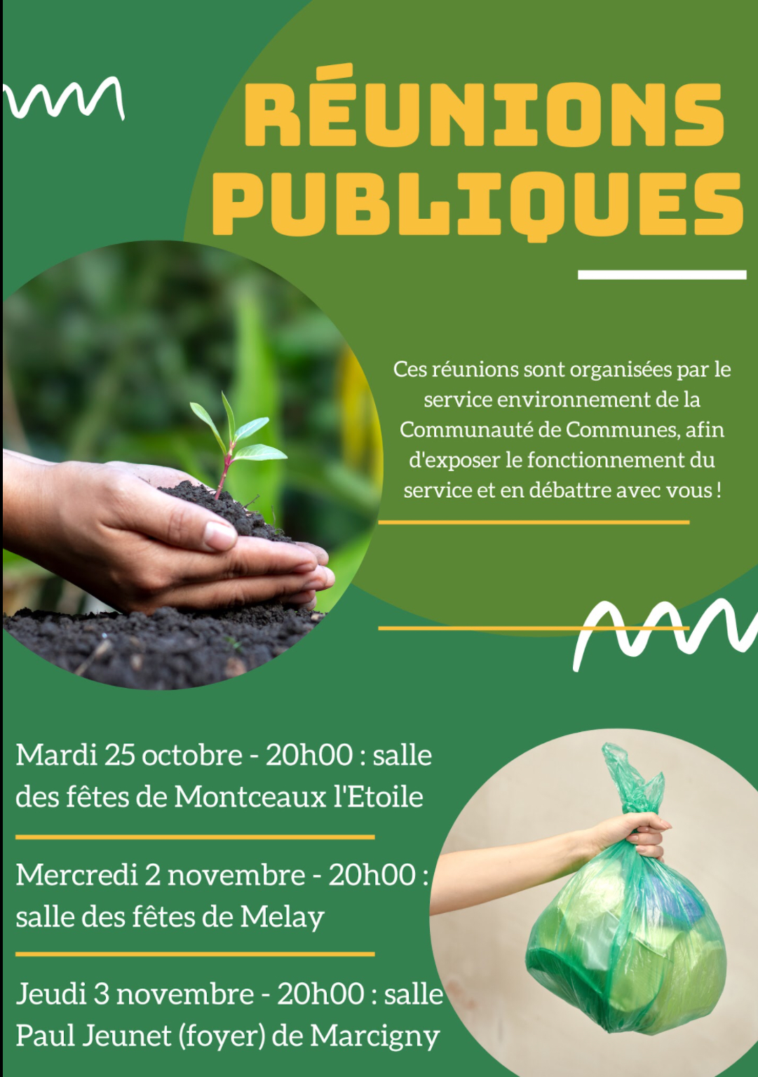 Réunions publiques